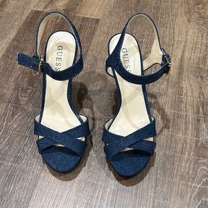 Denim wedge